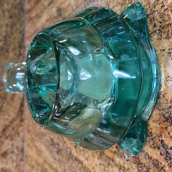 Vintage Green Turtle Votive Candle Holder - Picture 3 of 5